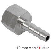 Hosetail 1/4'f x 10mm bulk